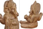 Small Ganesh G Glossy Black Gold