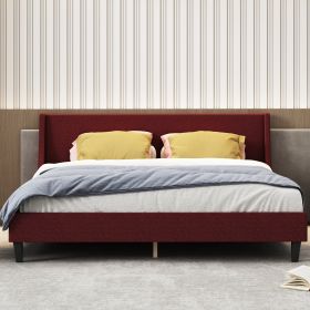 King Size Bed Frame Upholstered Bed Frame Platform
