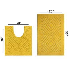 Trier Collection (Color: Yellow, size: 2 Piece Set (20" x 20" | 20" x 30"))
