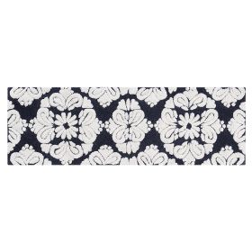 Medallion Collection (Color: Charcoal/Natural, size: 20" x 60" Runner)