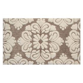 Medallion Collection (Color: Beige/Natural, size: 24" x 40" Rectangle)