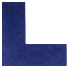 Alpine Solid Collection (Color: Navy Solid, size: 24" x 68" x 68" L-Shape)