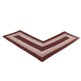 Country Stripe Collection (Color: Burgundy Stripe, size: 24" x 48" x 48" L-Shape)
