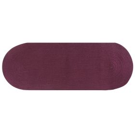 Country Solid Collection (Color: Burgundy Solid, size: 24" x 66" Runner)