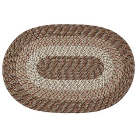 Country Stripe Collection (Color: Straw Stripe, size: 42" x 66" Oval)