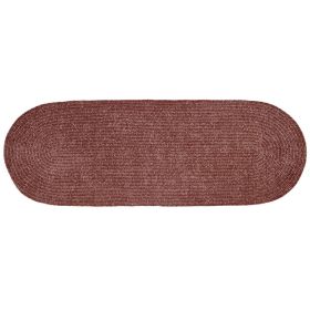 Chenille Solid Collection (Color: Mauve, size: 24" x 72" Runner)