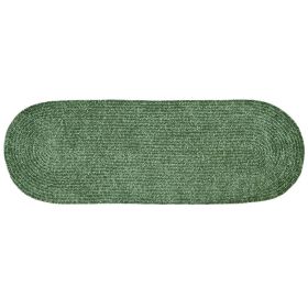 Chenille Solid Collection (Color: Diluth Green, size: 24" x 72" Runner)