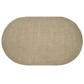 Chenille Solid Collection (Color: Dove, size: 30" x 50" Oval)