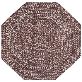 Chenille Tweed Collection (Color: Dove/Chestnut, size: 48" Octagonal)