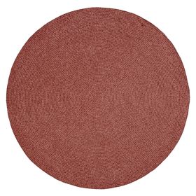 Chenille Solid Collection (Color: Mauve, size: 96" Round)