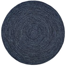 Chenille Tweed Collection (Color: Navy/Smoke Blue, size: 96" Round)