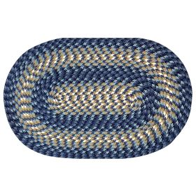 Heritage Collection (Color: Navy, size: 60" x 90" Oval)