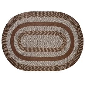 Newport Collection (Color: Brown, size: 22" x 40" Oval)