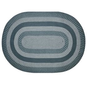 Newport Collection (Color: Slate Blue, size: 22" x 40" Oval)