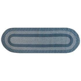 Newport Collection (Color: Slate Blue, size: 24" x 72" Runner)