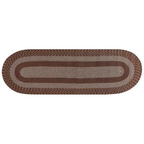 Newport Collection (Color: Brown, size: 24" x 108" Runner)