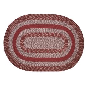 Newport Collection (Color: Barn Red, size: 30" x 50" Oval)