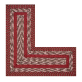Newport Collection (Color: Barn Red, size: 20" x 48" x 48" L-Shape)