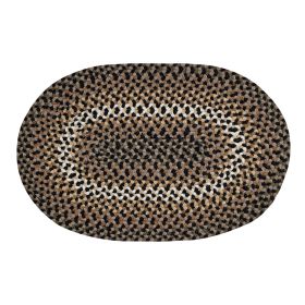 Woodbridge Oval Collection (Color: Black, size: 20" x 30" Oval)