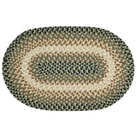 Woodbridge Oval Collection (Color: Green, size: 42" x 66" Oval)