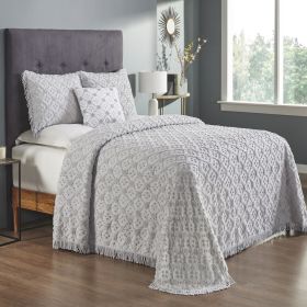 Charleston Collection (Color: Gray, size: King Bedspread Set)