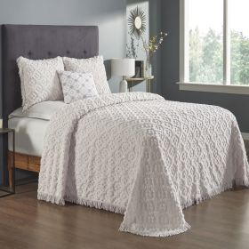 Charleston Collection (Color: Ivory, size: King Bedspread Set)