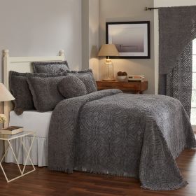 Wedding Ring Collection (Color: Gray, size: King Bedspread)