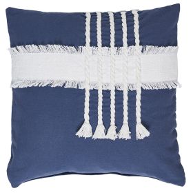 Vintage Nautical Collection (Color: Navy, size: 18" x 18" Square)