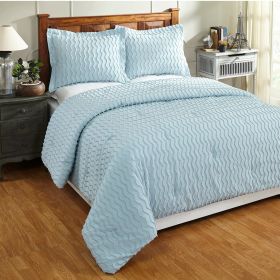 Isabella Comforter (Color: Blue, size: Twin)
